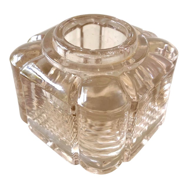19th Century Inkwell Glass Holder For Sale