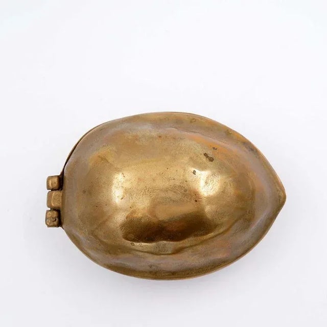 Vintage Walnut-Shaped Brass Nutcracker, Italy, 1970s For Sale - Image 6 of 12