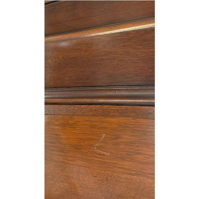 Wood Chippendale Style Mahogany Secretary From the “Historic Charleston” Collection by Baker Furniture For Sale - Image 7 of 11