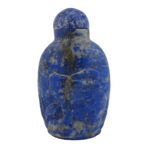 Antique Chinese Blue Lapis Lazuli Carved Rabbit Snuff Bottle