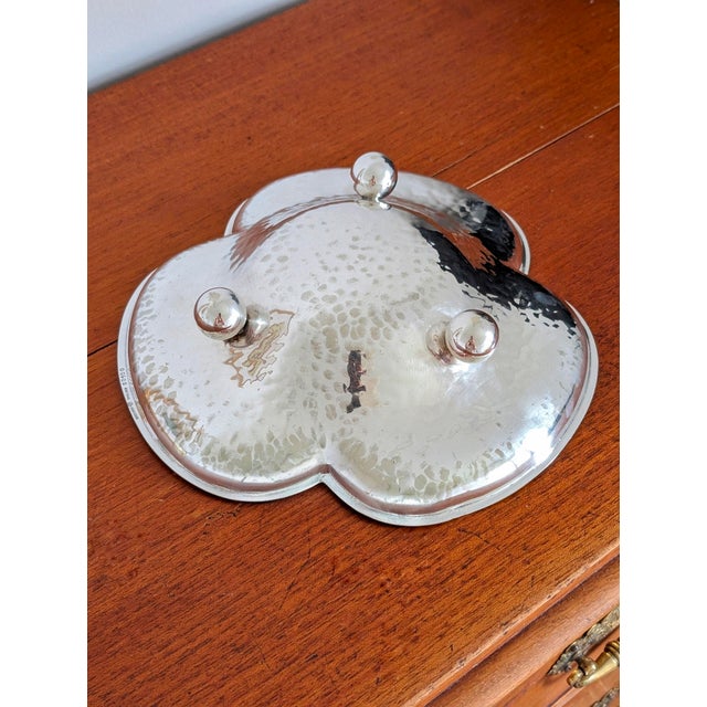1950s Silver Plated Clover Ball Footed Dish from Elkington & Co, 1950s For Sale - Image 5 of 18