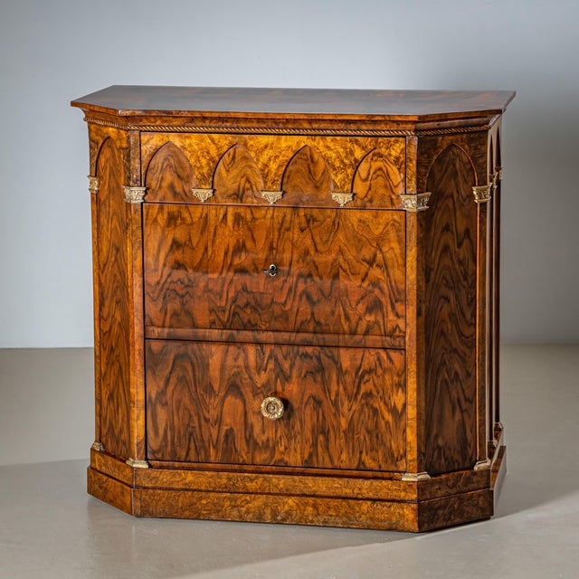 Gothic Mid-19th Century Pair of Commodes with Gothic Arches, Italy For Sale - Image 3 of 12