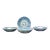 Japanese Meiji Period Arita Three Friends Blue and White Shallow Bowls - Set of 4 For Sale