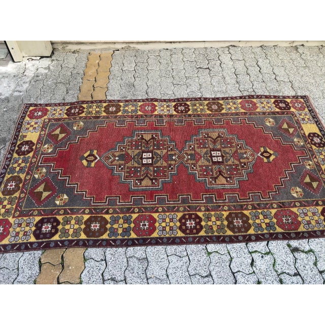 Bohemian Turkish Floral Rug For Sale - Image 6 of 11