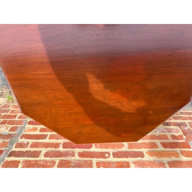 Brown Vintage Renaissance Style Octagonal Side Table For Sale - Image 8 of 17