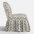 Not Yet Made - Made To Order Ashburn Ruffle Slipper Chair in Linny Ikat Brown For Sale - Image 5 of 7