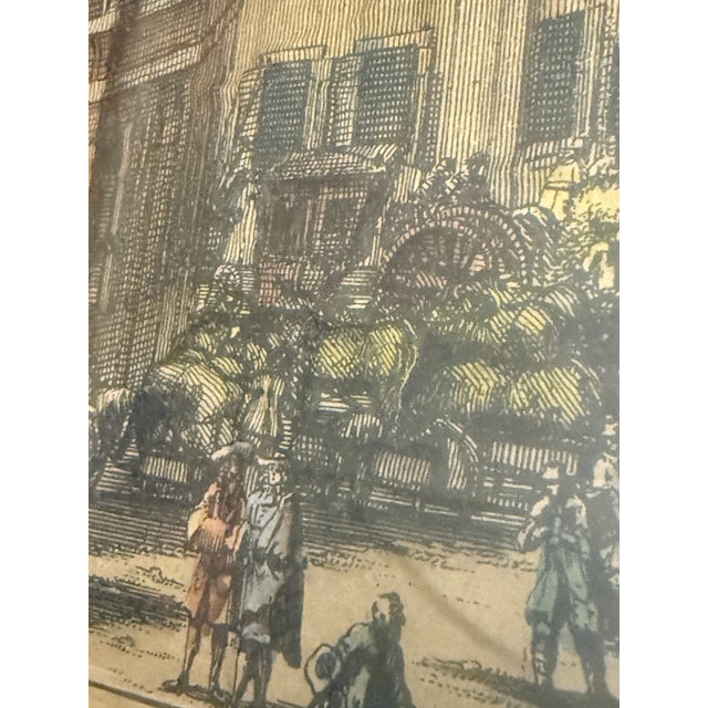 Baroque Early 18th Century Oldest Central Bank, Stockholm, Sweden, Isaak Sailmaker Delin. Engraving, 1691 - 1705 For Sale - Image 3 of 10