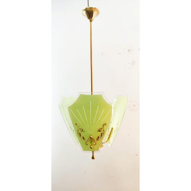 Suspension Lamp with 3-Decorative Glasses For Sale - Image 13 of 18