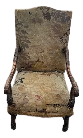 Late 19th Century French Walnut Louis XIII Style Armchair
