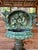 Metal Mid-20th Century Neoclassical Revival Verdigris Patinated Cast Metal Two-Piece Fountain For Sale - Image 7 of 12