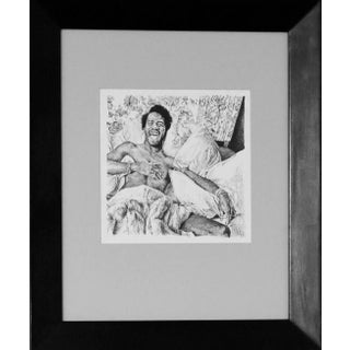 Arnaud Kool, Portrait of Prince, 2011, Ink Drawing, Framed For Sale