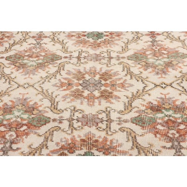 Mid 20th Century Vintage Turkish Sivas Rug - 03'08x 07'01 For Sale - Image 5 of 9