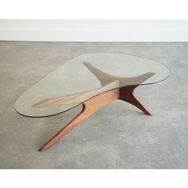 Mid 20th Century Adrian Pearsall for Craft Associates Asymmetric Walnut Coffee Table, C. 1950s For Sale - Image 5 of 9