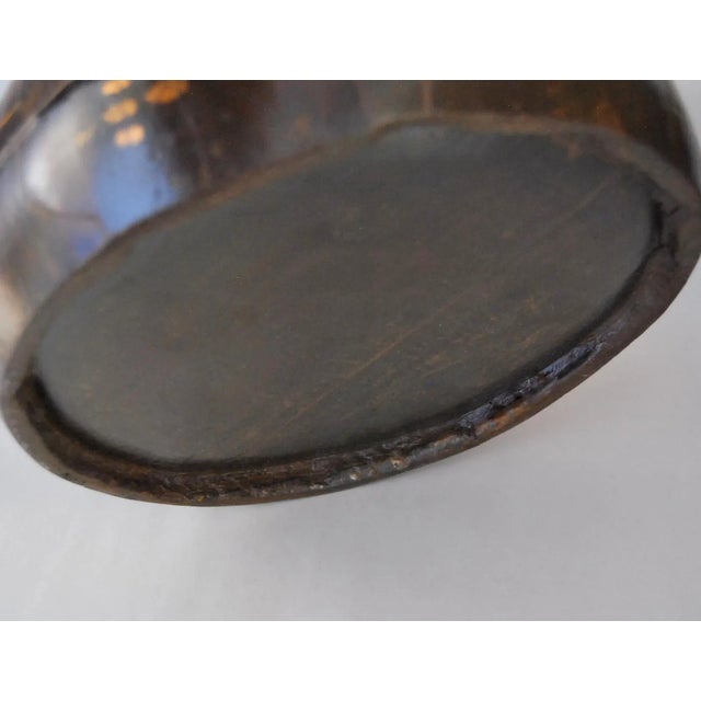 Antique Gilt Rosewood Kettle or Teapot With Butterflies and Flowers, 19th Century For Sale - Image 10 of 13