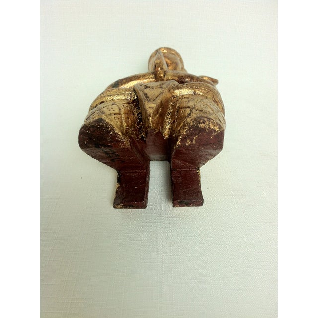 Wood Early 20th Century Thai Giltwood Buddha For Sale - Image 7 of 8