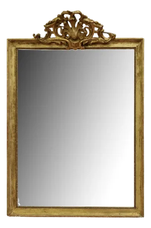 French Faded Pale Gilt Pier Mirror, 1880s