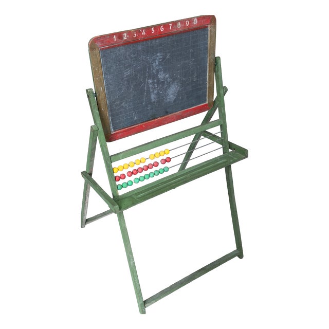 Wooden School Blackboard, 1950s For Sale