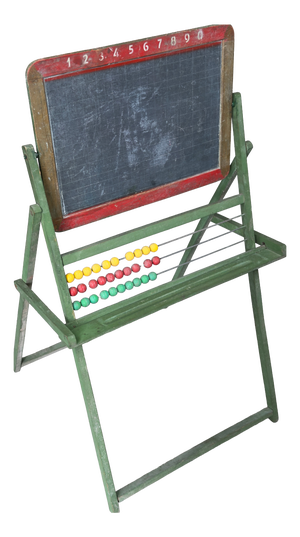 Wooden School Blackboard, 1950s