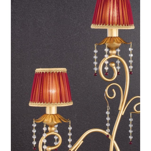 Fenice Gold 3 Lights Table Lamp in Montecarlo Gold and Cut Glass by Aggiolight For Sale - Image 4 of 7