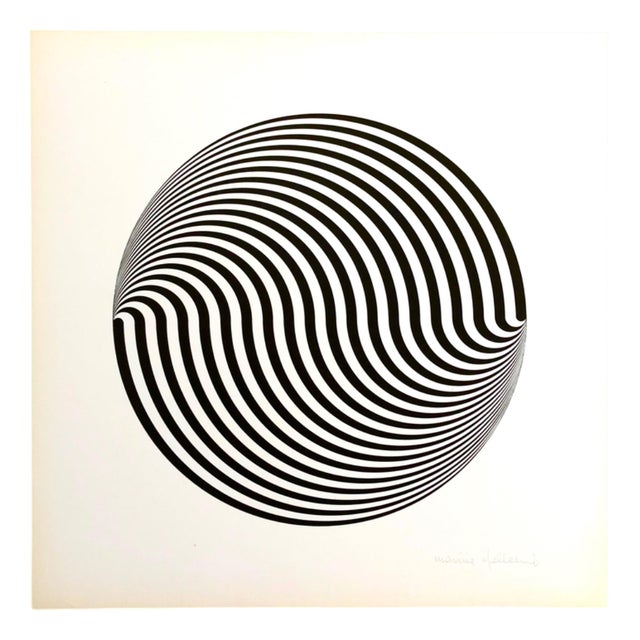 Marina Apollonio, Dinamica Circolare, 1966, Paper For Sale