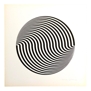Marina Apollonio, Dinamica Circolare, 1966, Paper