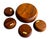 Mid 20th Century Hand-Turned Teak Wood Bowls, 5 Pieces For Sale - Image 14 of 16