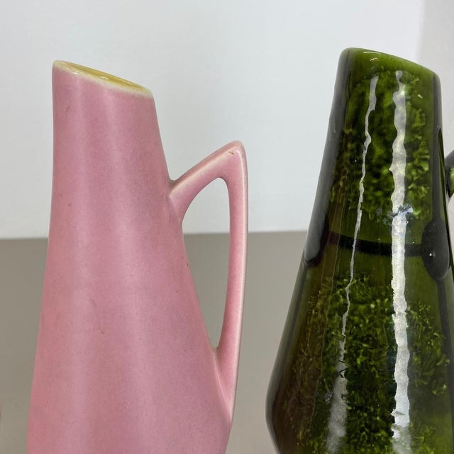 Vintage Fat Lava Pottery Vases from Scheurich Foreign, Germany, 1950s, Set of 4 For Sale - Image 11 of 18
