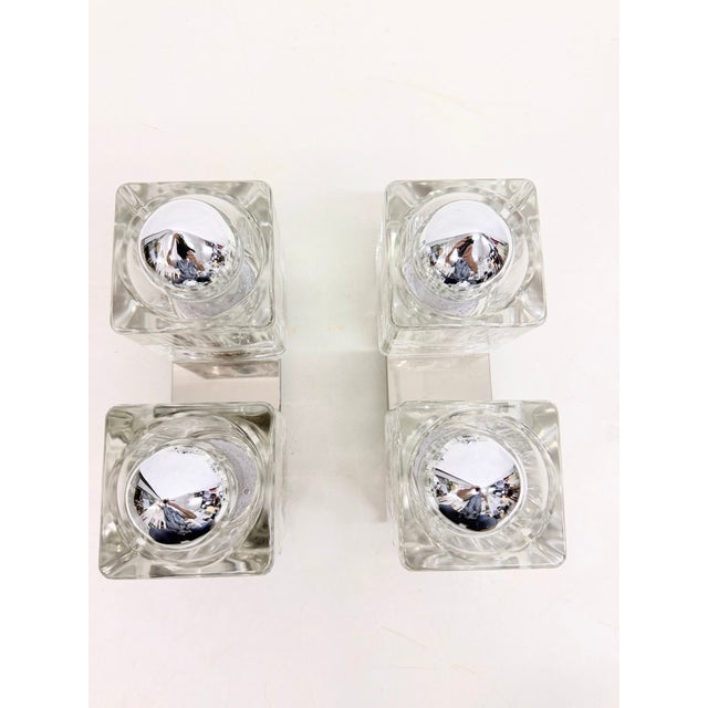 Glass Cube Wall Lamps, 1970s, Set of 2 For Sale - Image 9 of 9
