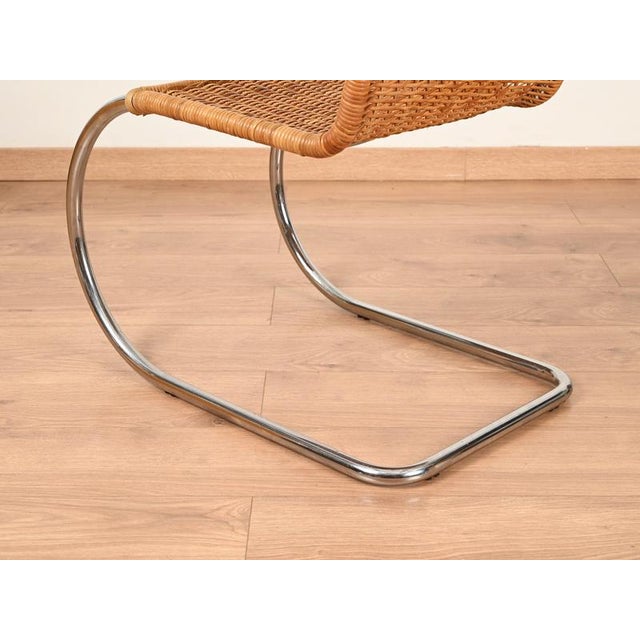 MR10 Rattan Chairs by Ludwig Mies Van Der Rohe for Knoll, 1960s, Set of 2 For Sale - Image 16 of 18
