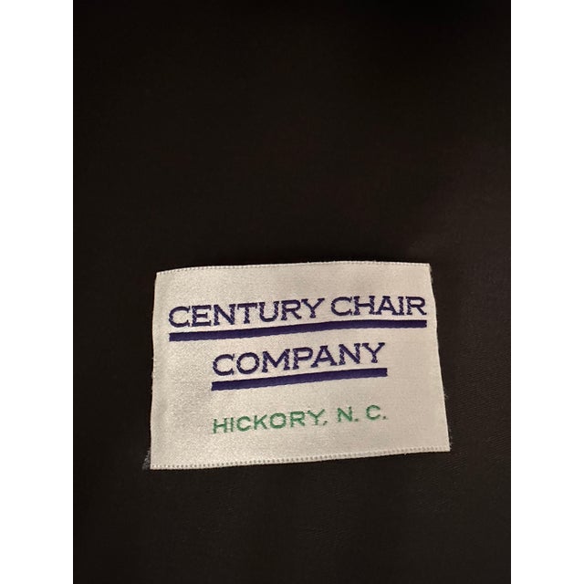 Black Pair Vintage Century Furniture Black Lacquered Chinoiserie James Mont Armchair For Sale - Image 8 of 10