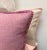 Contemporary FirmaMenta Italian Eco-Friendly Cream and Pink Whipstitch Wool Lumbar Pillow For Sale - Image 3 of 6