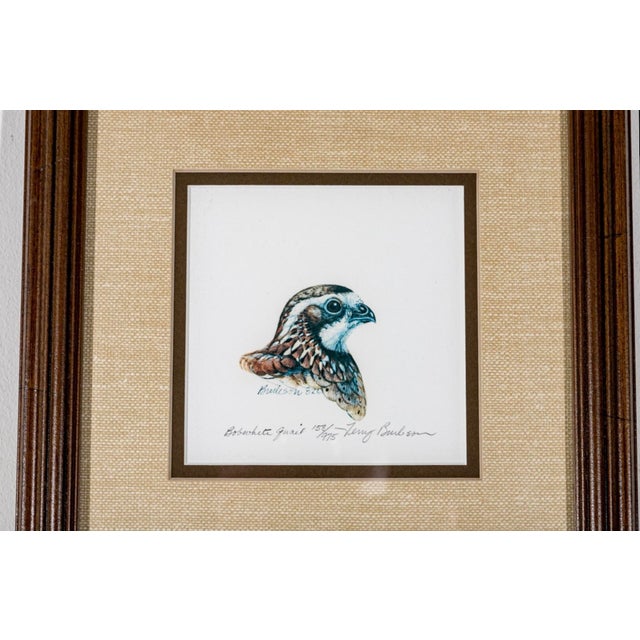 American Terry Burleson (American 20th C.) Framed Group of Six Colored Lithographs For Sale - Image 3 of 11