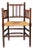 Dutch Bobbin Chair with Rush Seat, 1930s For Sale