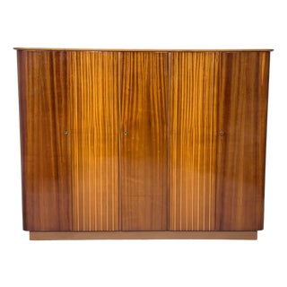 Mid-Century Wardrobe in Pine For Sale