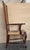 Brown 20th Pair of Spanish Walnut Armchairs with High Back and Seat Caned For Sale - Image 8 of 18