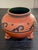 Vintage Leopoldo De Mexico Aztec Red Clay Pottery Pot or Vase For Sale - Image 4 of 10