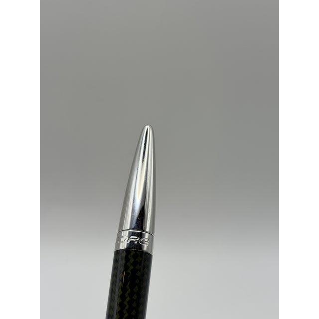 Jörg Hysek Carbon Fiber Ballpoint Pen With Chrome Accents – Swiss Design For Sale - Image 4 of 6