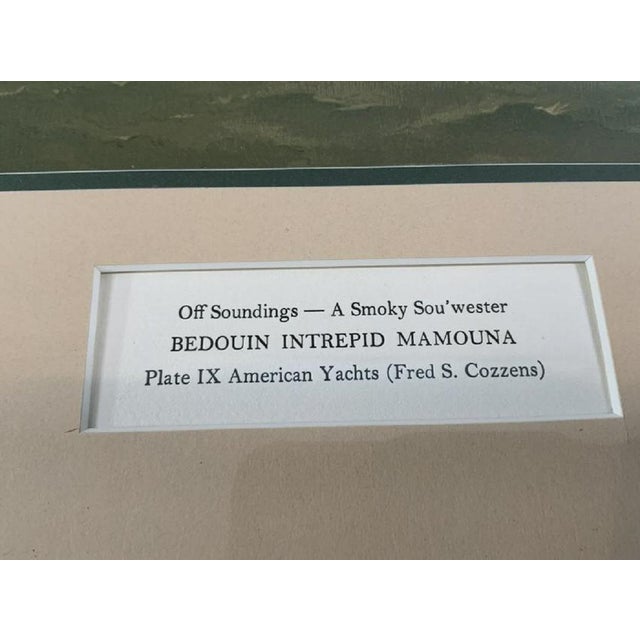 Black Fred Cozzens American Yachting Print For Sale - Image 8 of 9