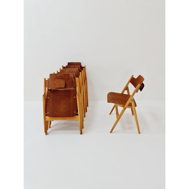 Austrian Folding Chair by Egon Eiermann for Wilde & Spieth, 1950s For Sale - Image 9 of 11