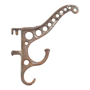 Antique Cast Iron Double Swivel Bracket Hook