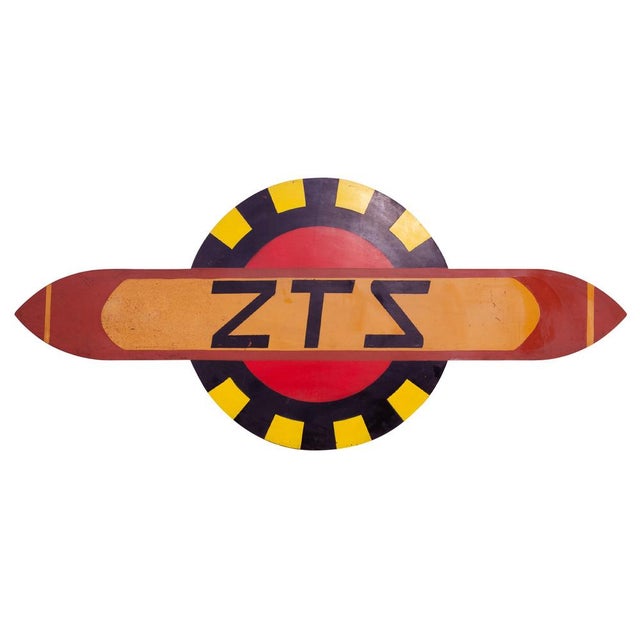 Large ZTS Advertising Sign in Tin, 1980 For Sale - Image 16 of 16