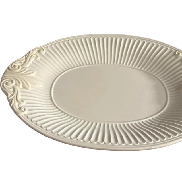 1990s Porcelain 17” Oval Serving Platter From the 'Butler's Pantry' Collection by Lenox For Sale - Image 11 of 12