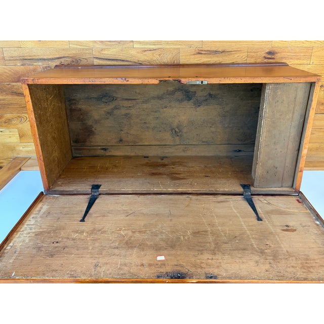 Antique Pine Six Board Blanket Chest For Sale - Image 11 of 12