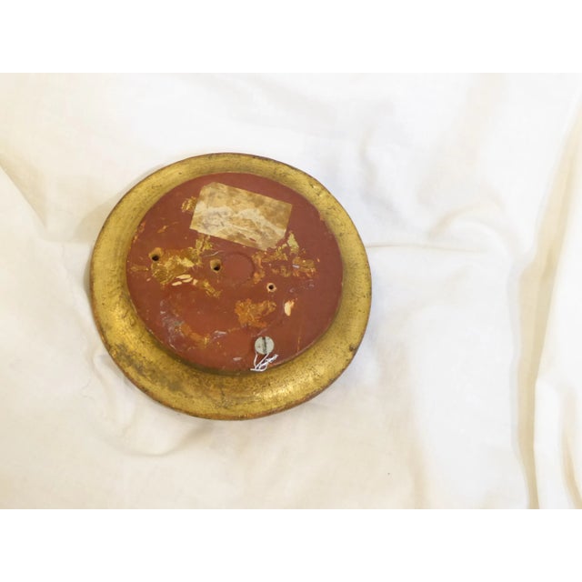 Renaissance Vintage Carved Giltwood Palladio Decorative Rosette For Sale - Image 3 of 3