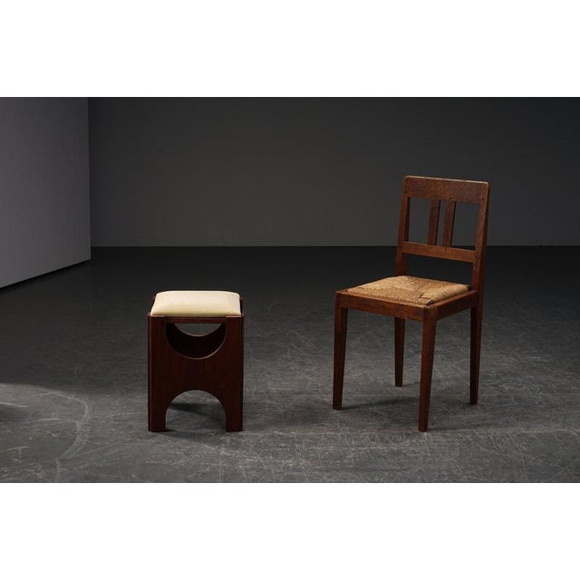 Modernist Stool from Charles Vandenhove, 1920s For Sale - Image 11 of 18