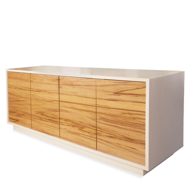 Mid-Century Modern Wüd the Red and White Media Console For Sale - Image 3 of 5