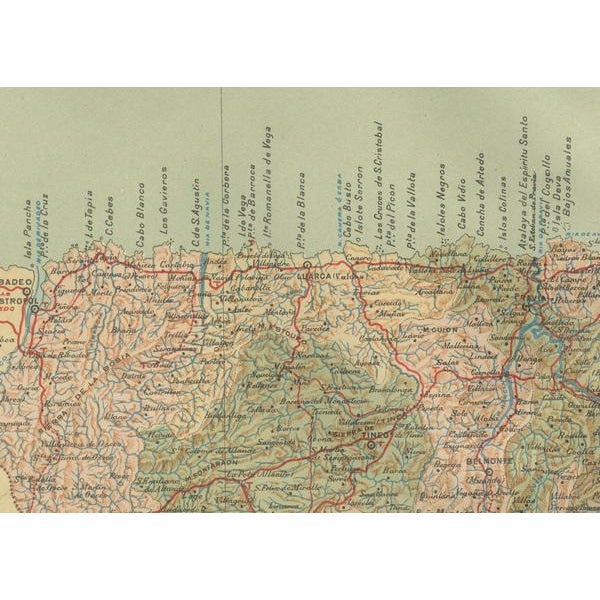Topographic Map of Oviedo, 1901 For Sale - Image 3 of 6