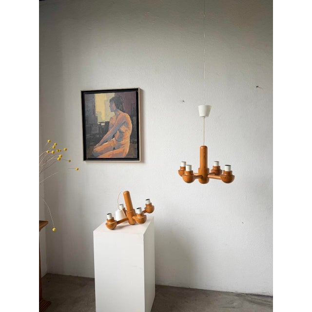 Pine Pendant Lights from Ikea, 1980s, Set of 2 For Sale - Image 6 of 18