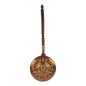 Vintage French L. Lecellier Villedieu Copper Bed Warmer / Decorative Wall Object, 1960s
