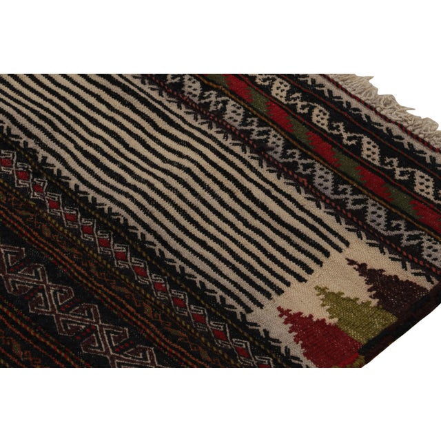 Rug & Kilim Vintage Afghan Tribal Kilim in Brown With Geometric Patterns, From Rug & Kilim For Sale - Image 4 of 7